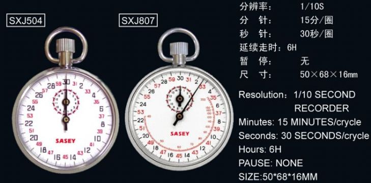 點(diǎn)擊查看詳細(xì)信息<br>標(biāo)題：SXJ504、SXJ807機(jī)械秒表 閱讀次數(shù)：2211